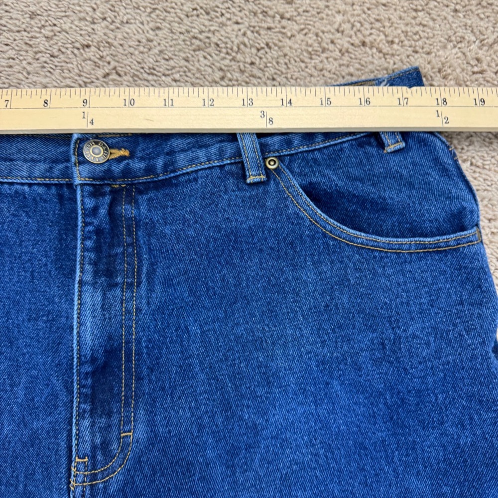 David Taylor Denim Jeans Mens 36x28 Actual) Blue Straight Leg Cotton Pants - Picture 6 of 9